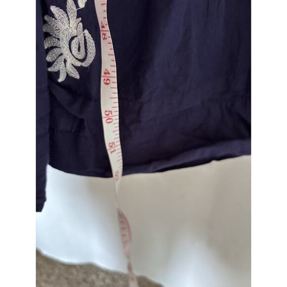 Anthropologie Navy and White Maxi Dress - Picture 9 of 15